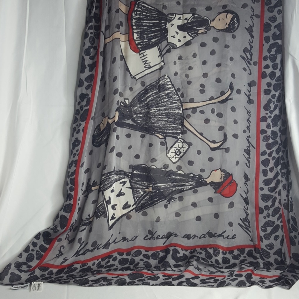 Moschino CC 100% Silk Scarf